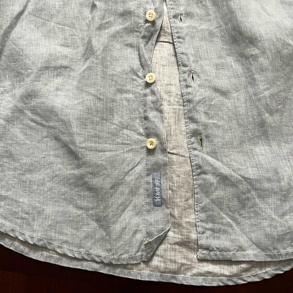 Tommy Bahama long sleeve linen denim style shirt NWT ⛱️☀️👔 - Picture 4 of 7